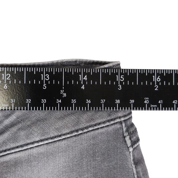 Cabi Jeans Women 6 Style 5167 Graphite Zip Skinny Stretch Gray Moto Zip Pockets - Picture 8 of 11